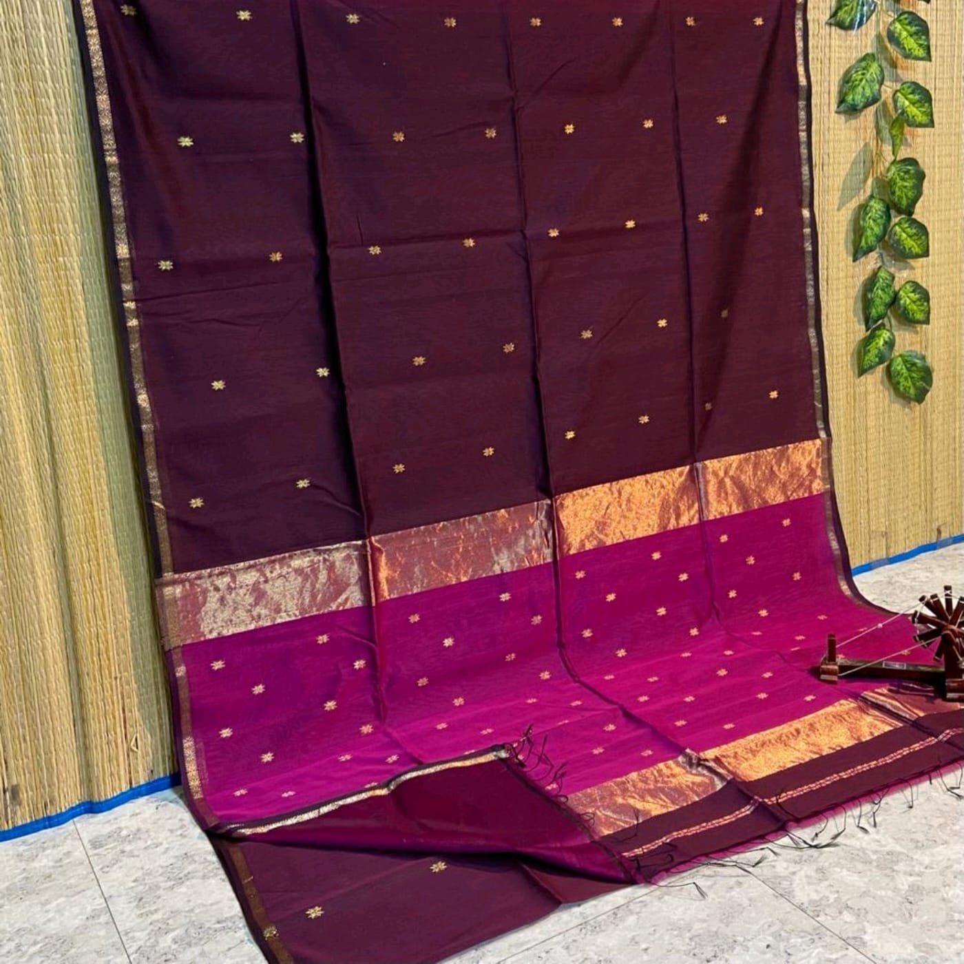 Maheshwari Woven Cotton Silk Saree