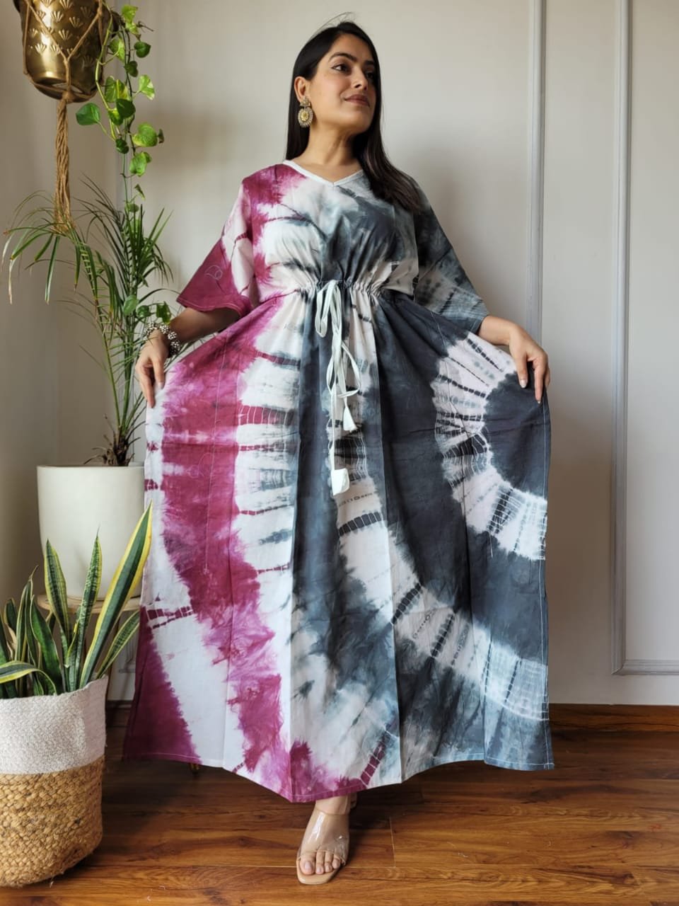 Cotton Printed Long Kaftan