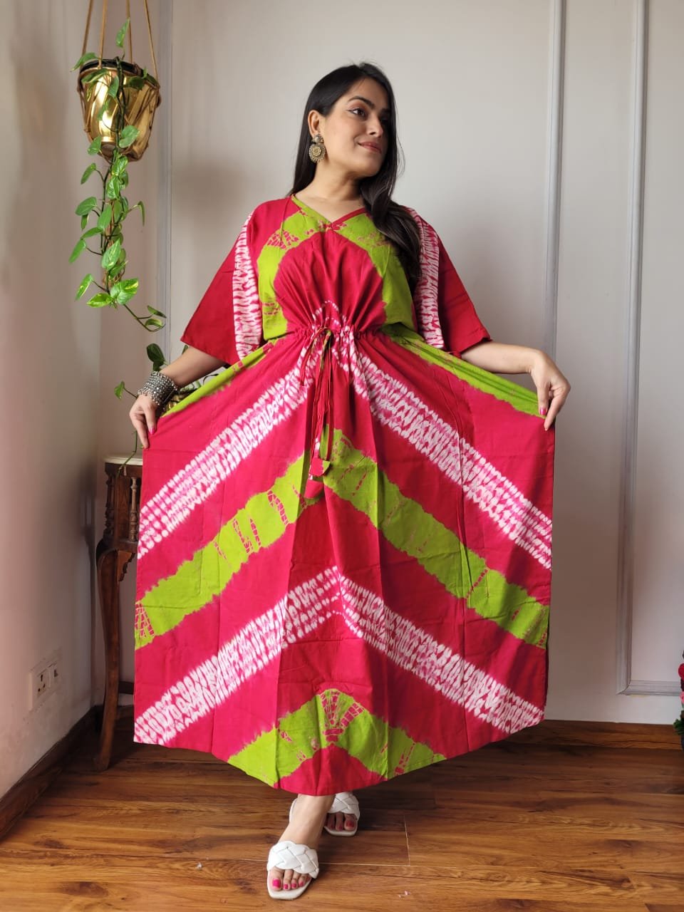 Cotton Printed Long Kaftan