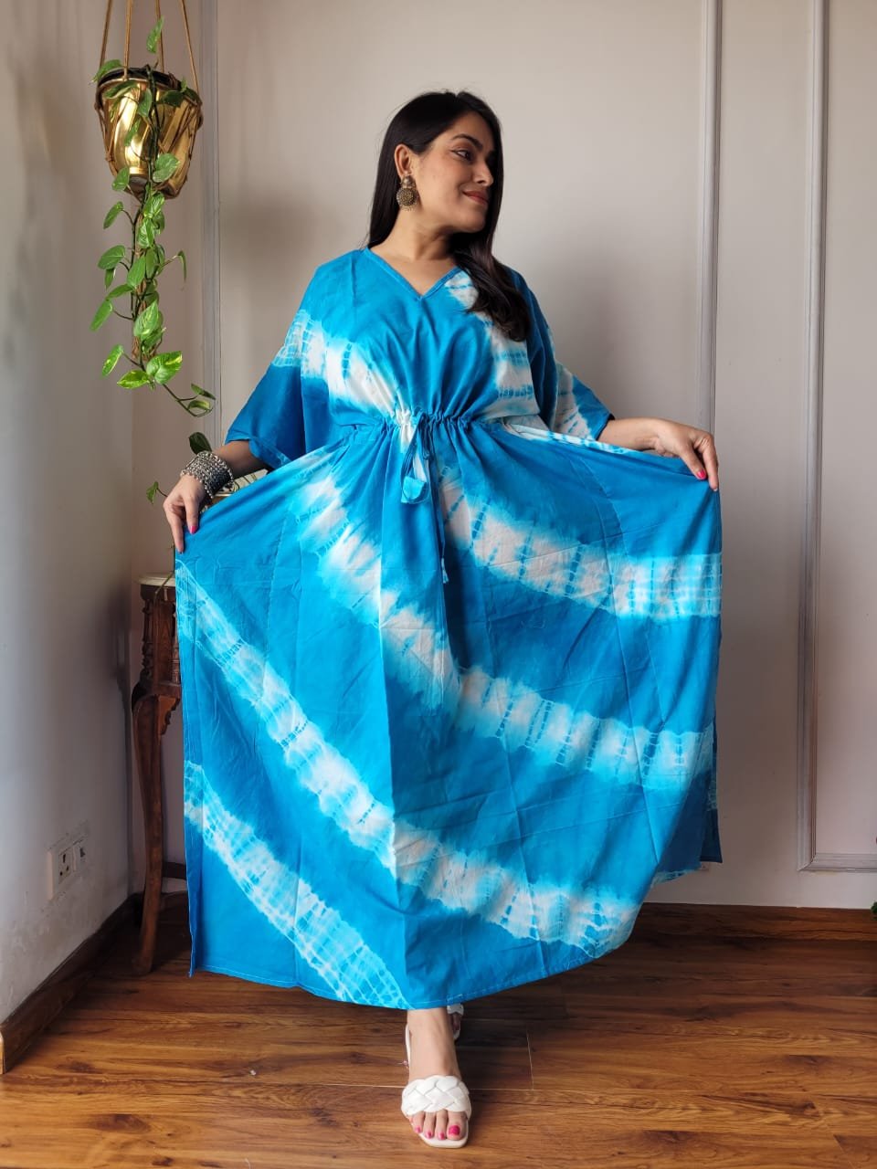 Cotton Printed Long Kaftan