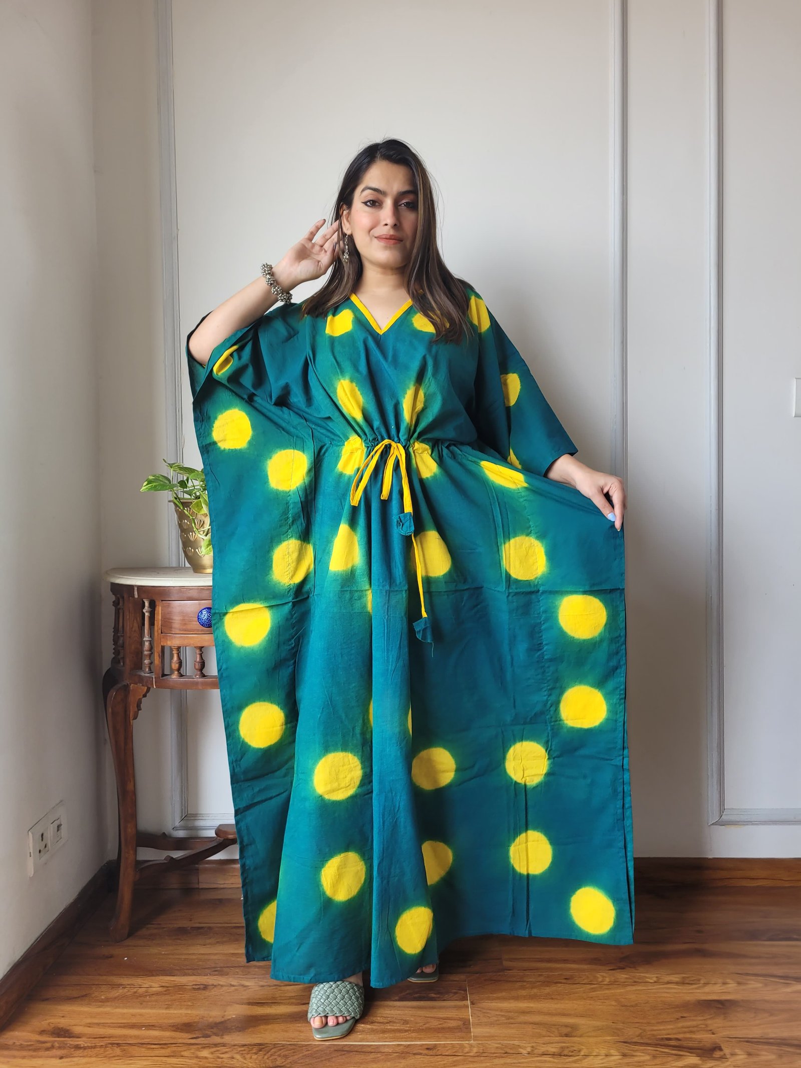 Cotton Printed Long Kaftan