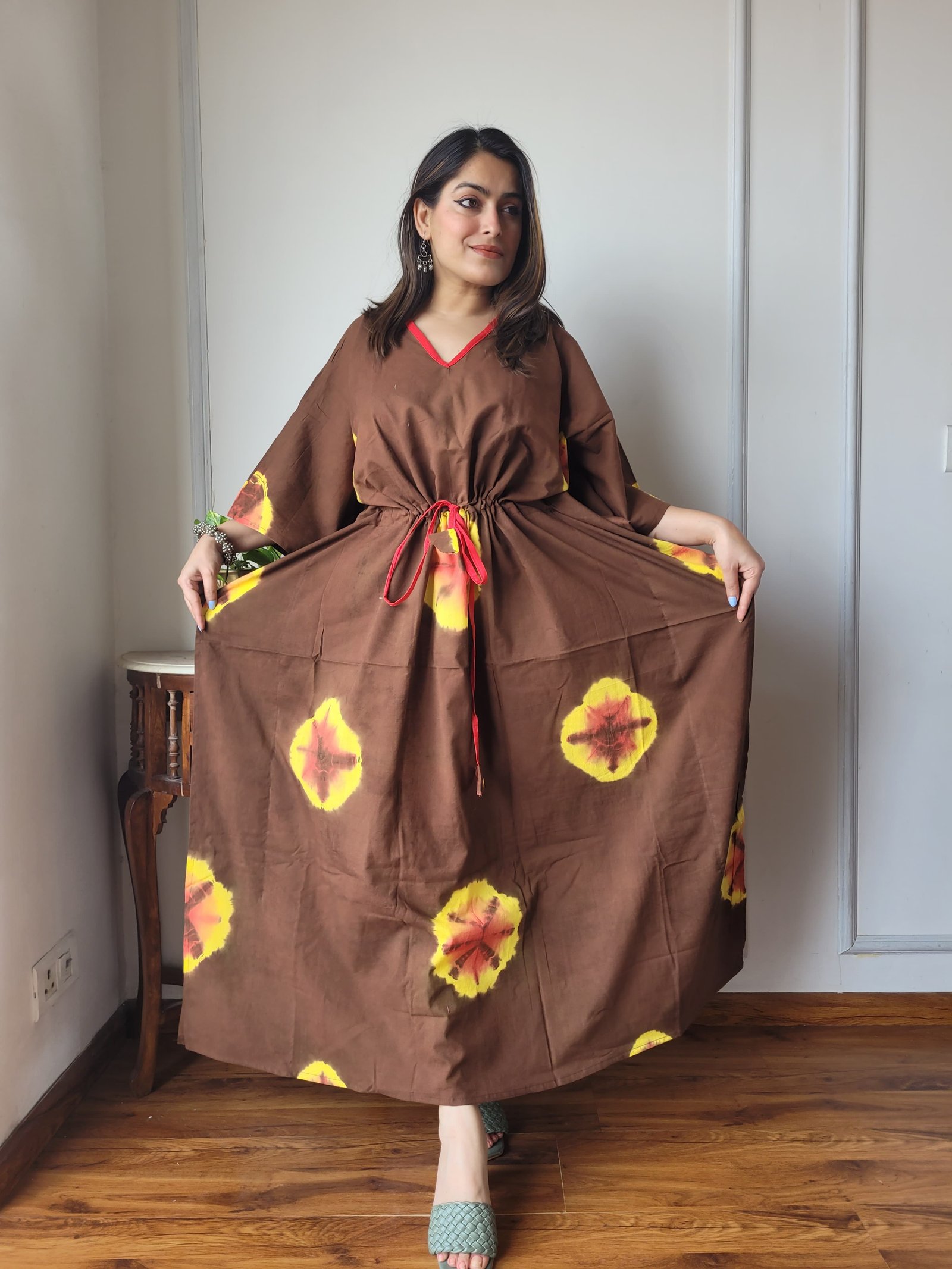Cotton Printed Long Kaftan