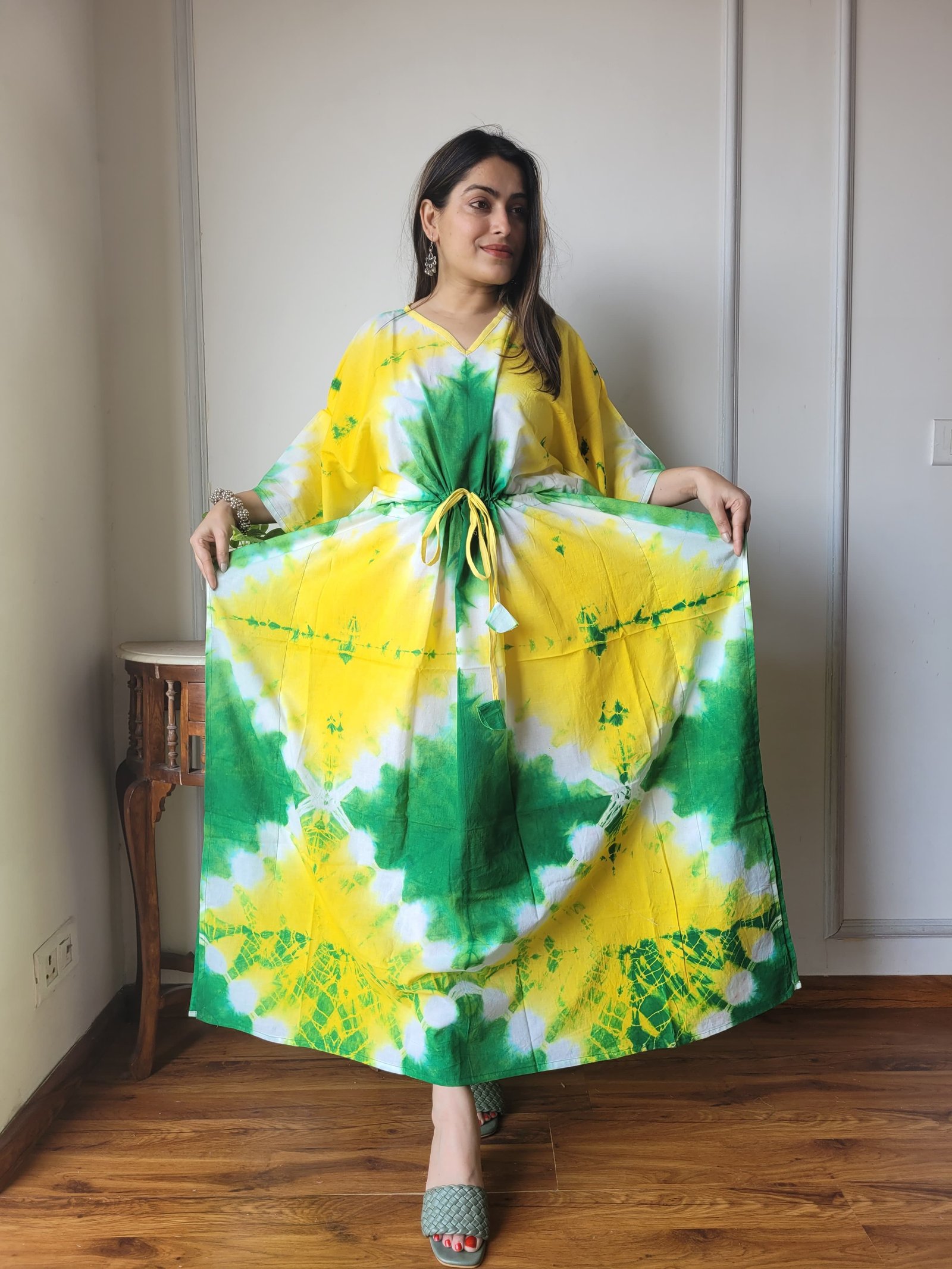 Cotton Printed Long Kaftan