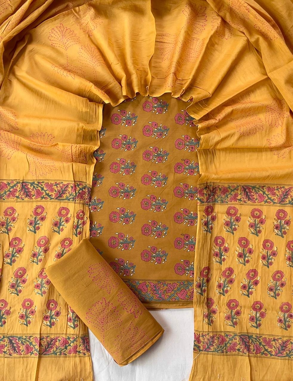 Cotton Dupatta Printed Suit