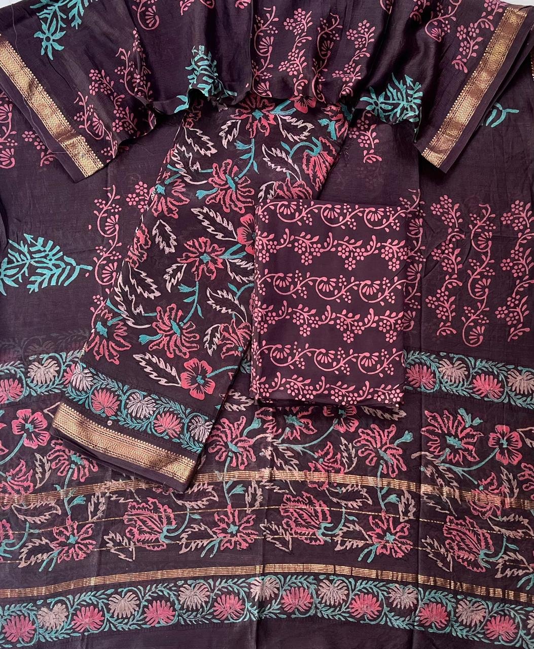Maheshwari Printed Suit Set