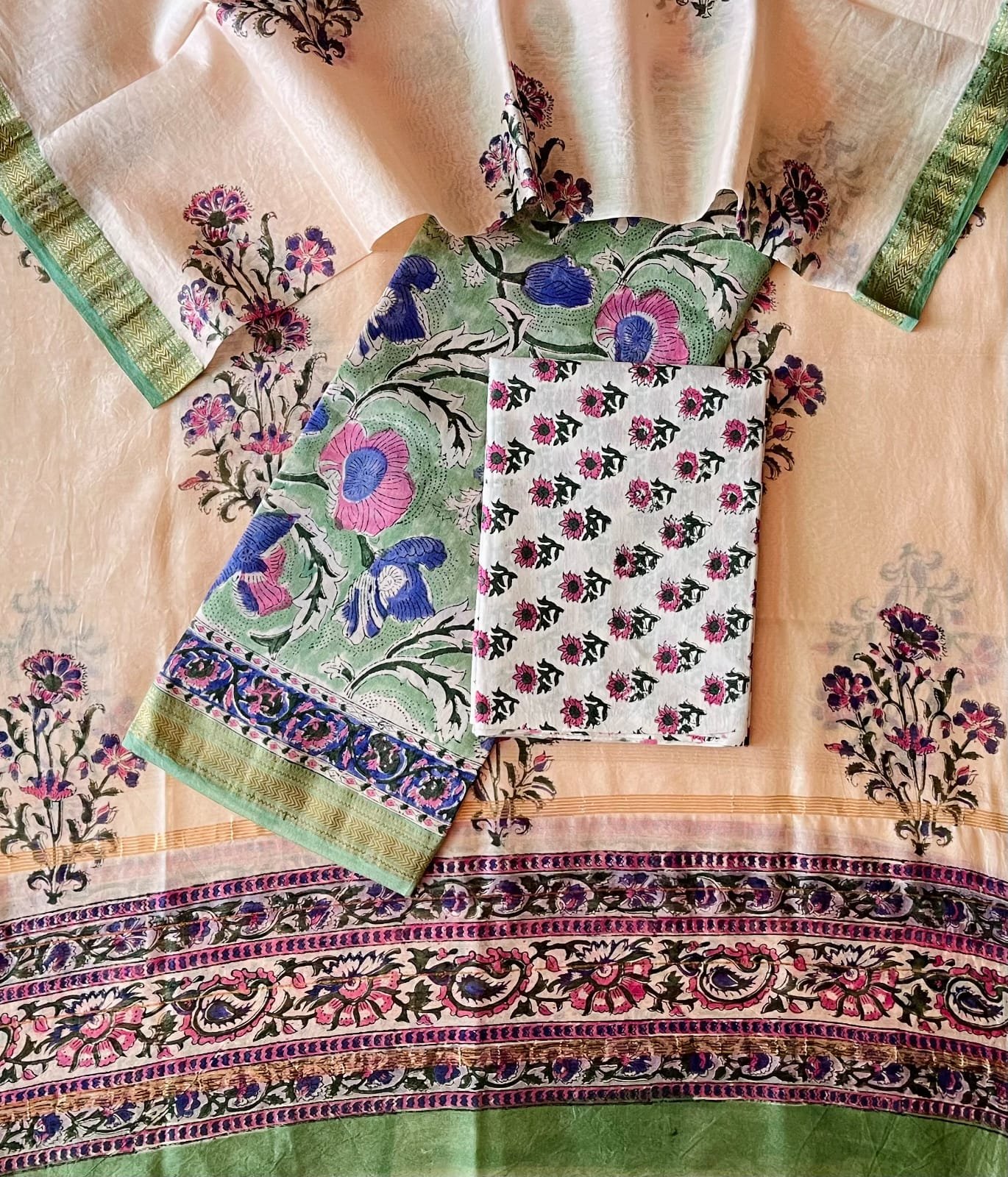 Maheshwari Printed Suit Set