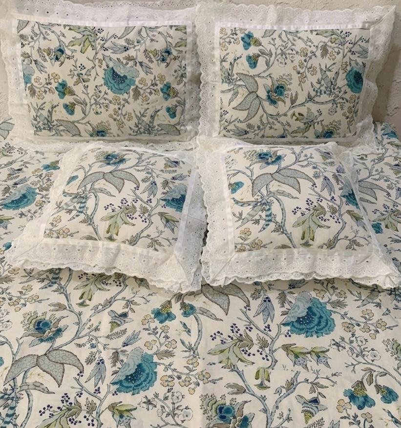 Cotton Printed King Size Bedsheet Set of 5