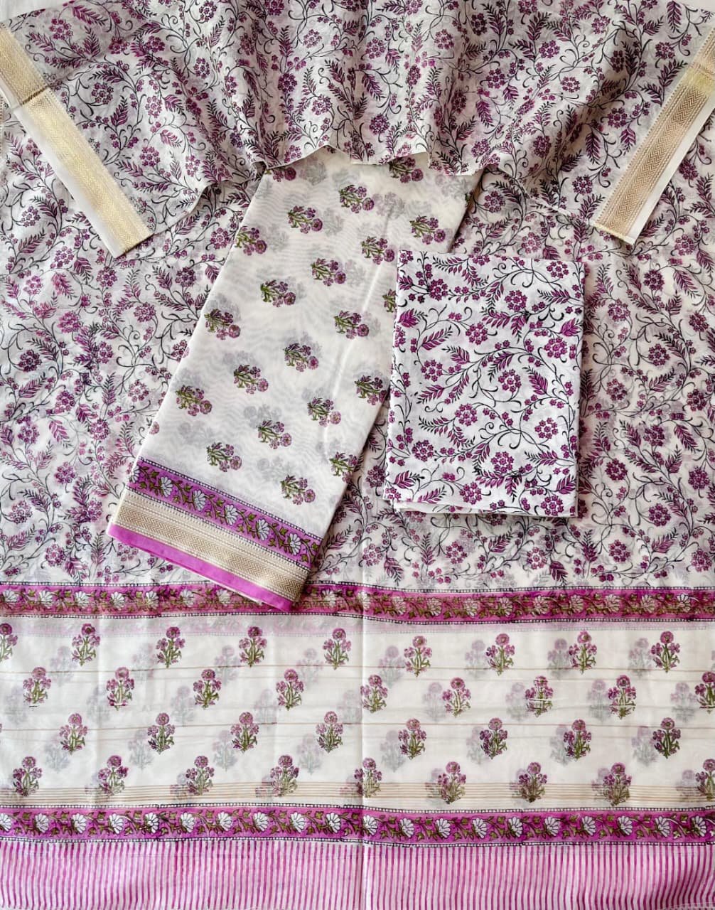 Maheshwari Printed Suit Set