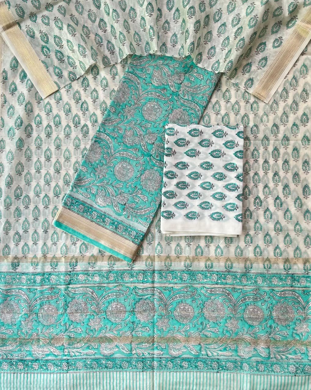 Maheshwari Printed Suit Set