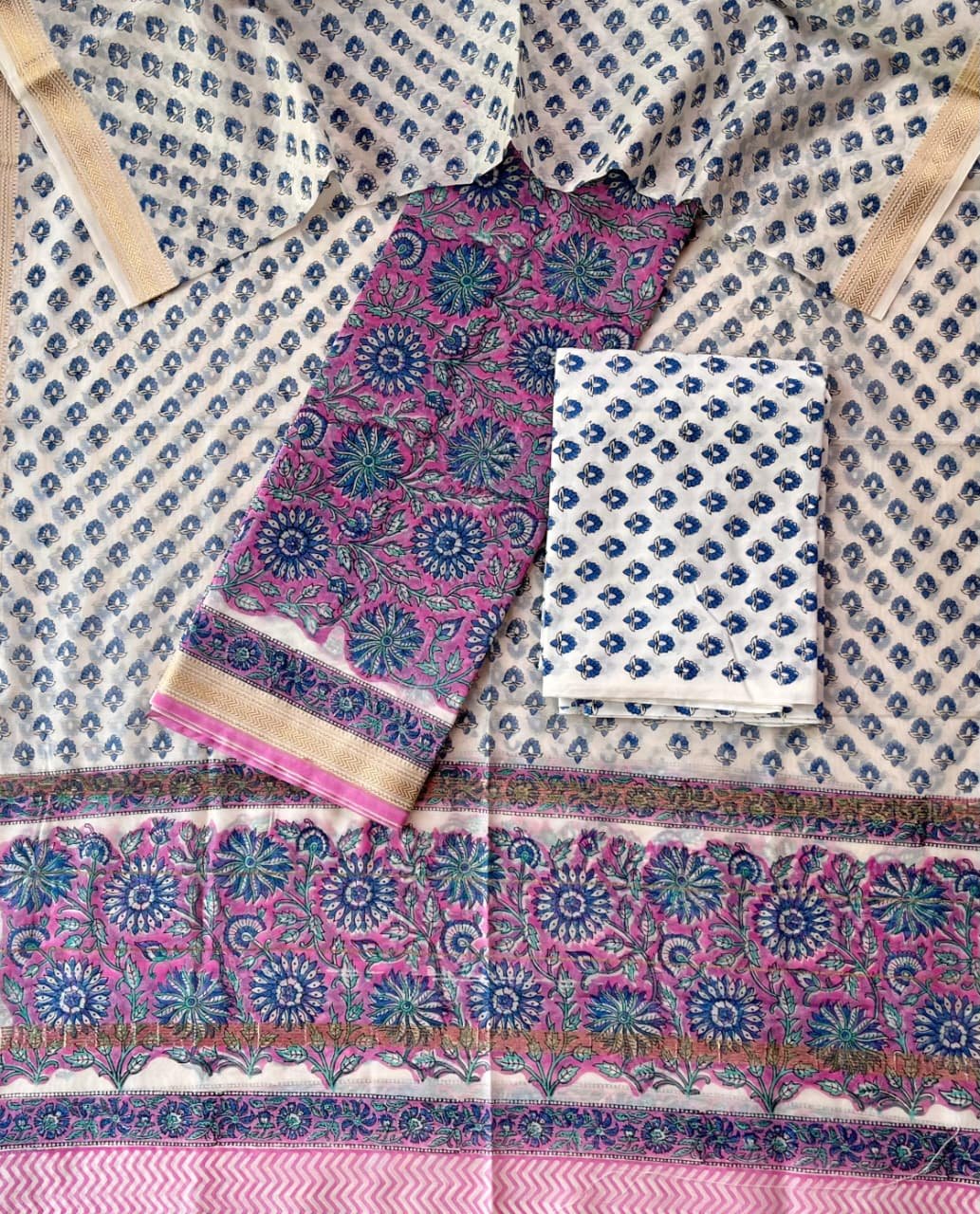Maheshwari Printed Suit Set