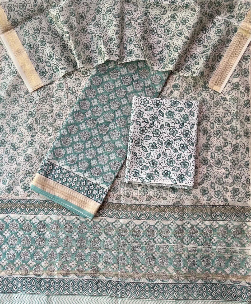 Maheshwari Printed Suit Set