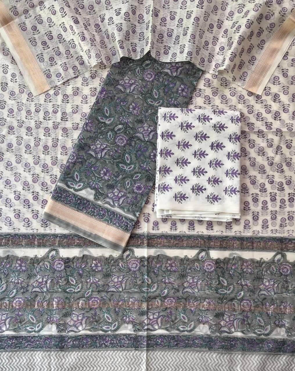 Maheshwari Printed Suit Set