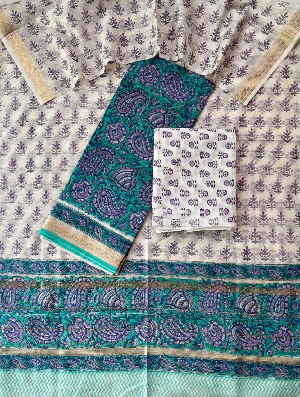 Maheshwari Printed Suit Set