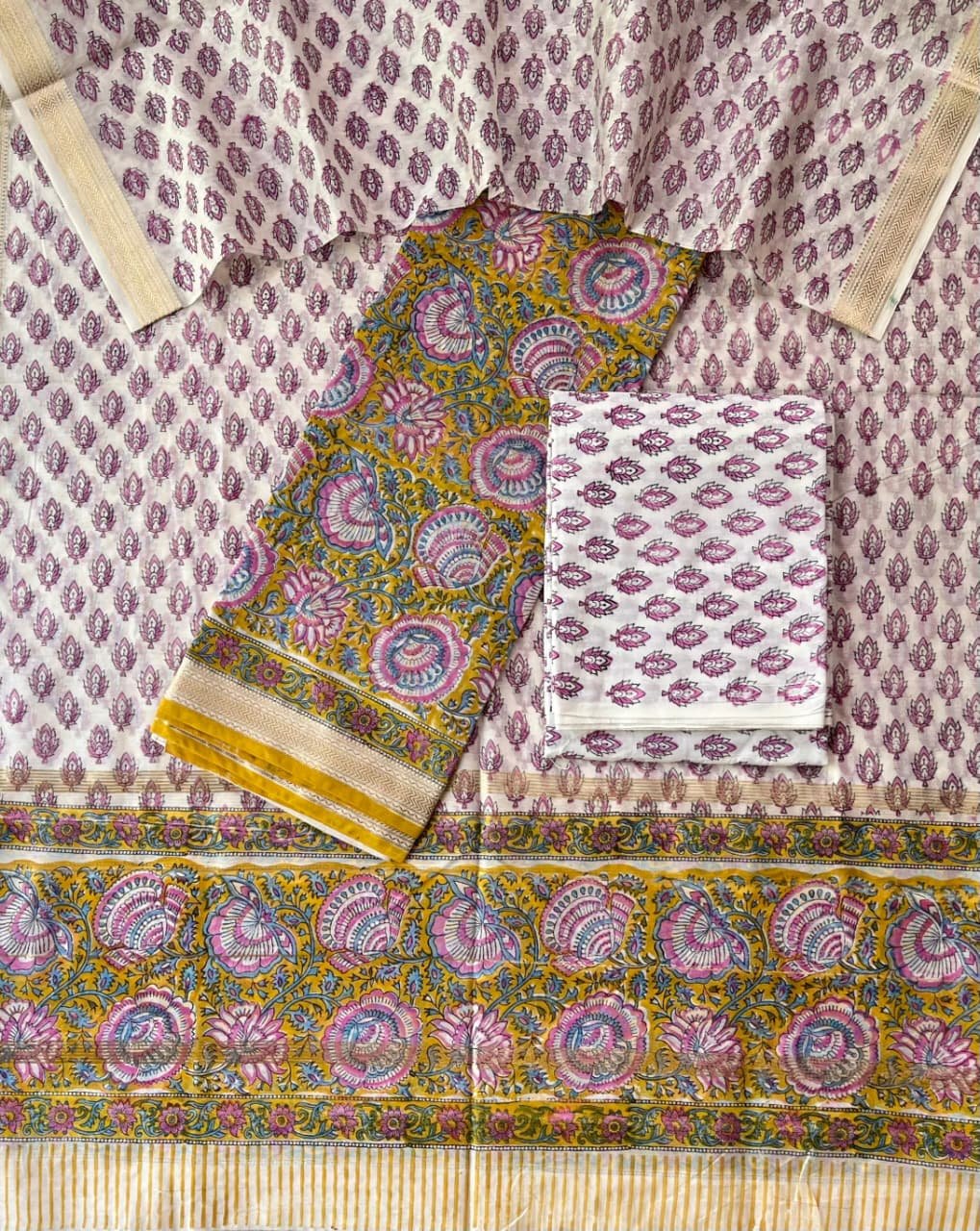 Maheshwari Printed Suit Set