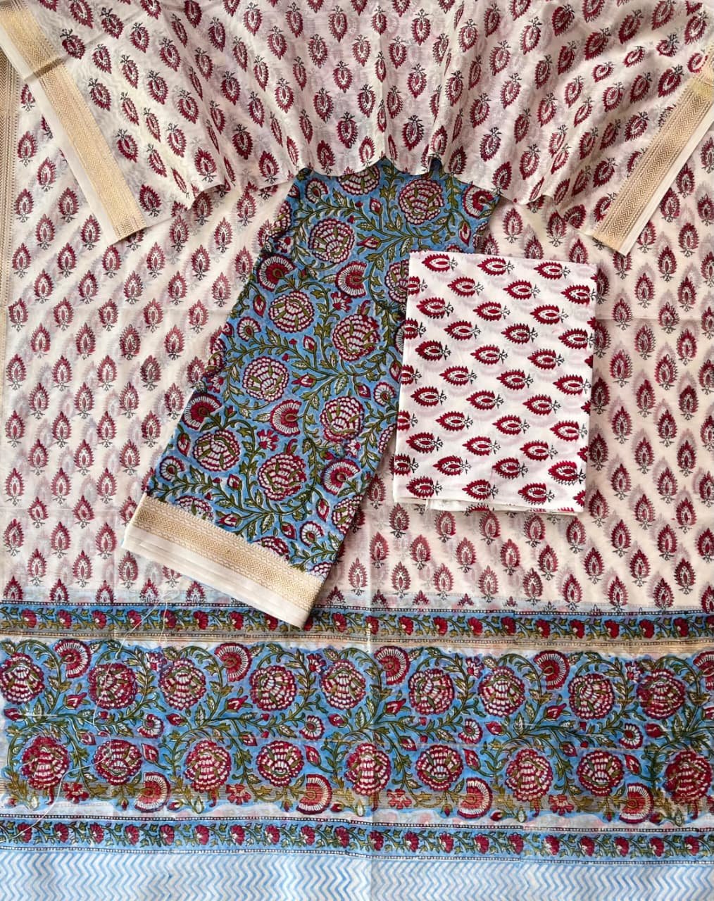 Maheshwari Printed Suit Set