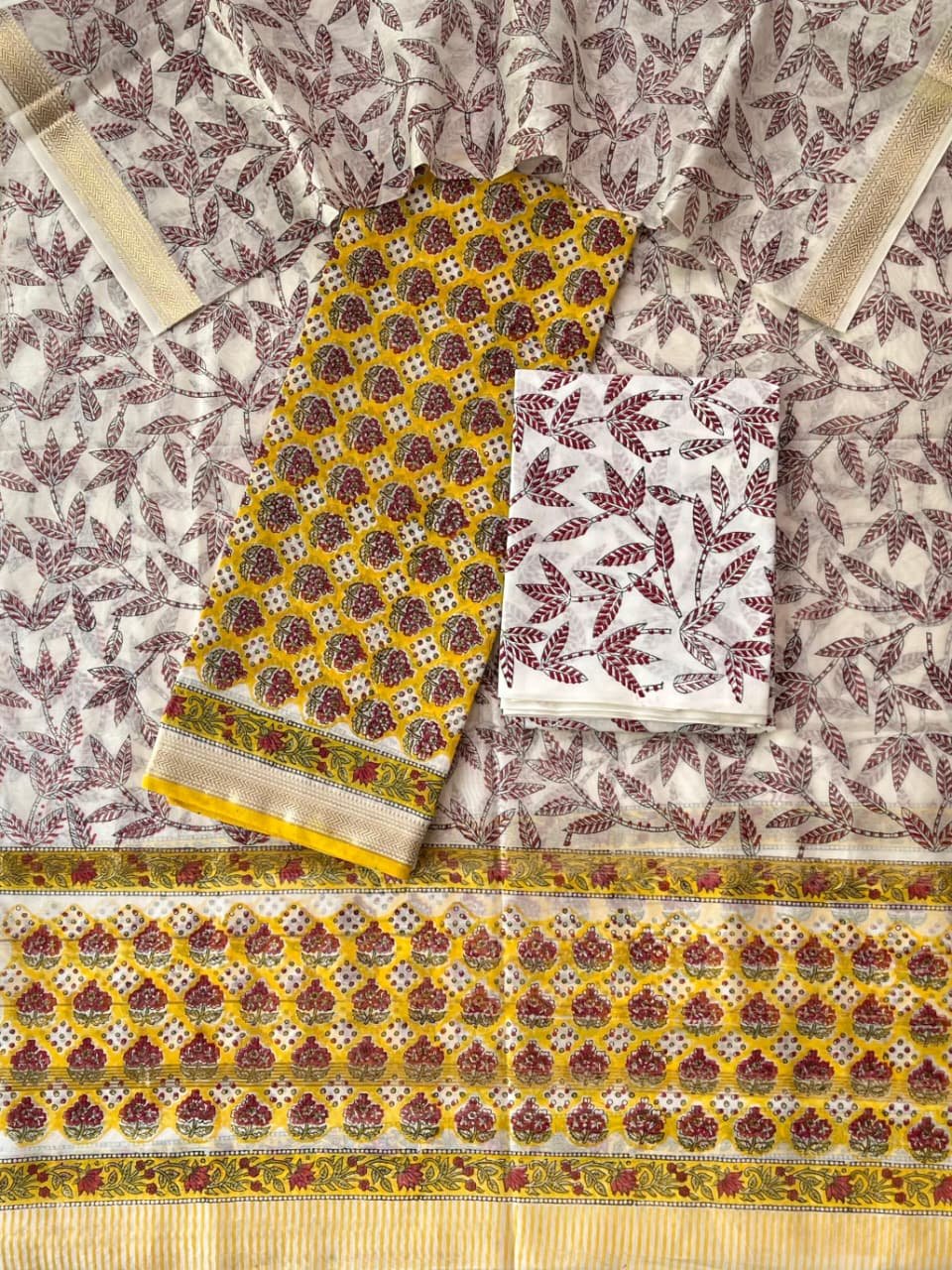 Maheshwari Printed Suit Set