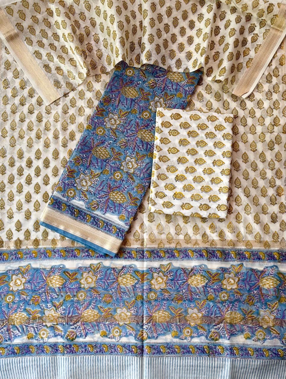 Maheshwari Printed Suit Set