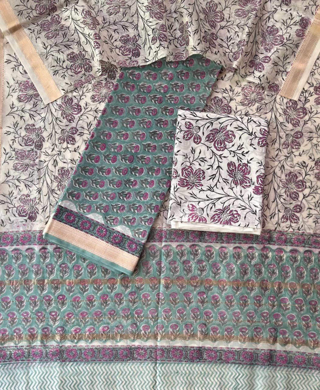 Maheshwari Printed Suit Set