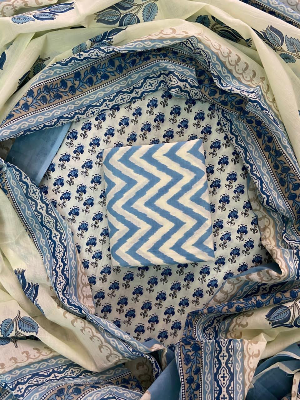 Cotton Dupatta Printed Suit
