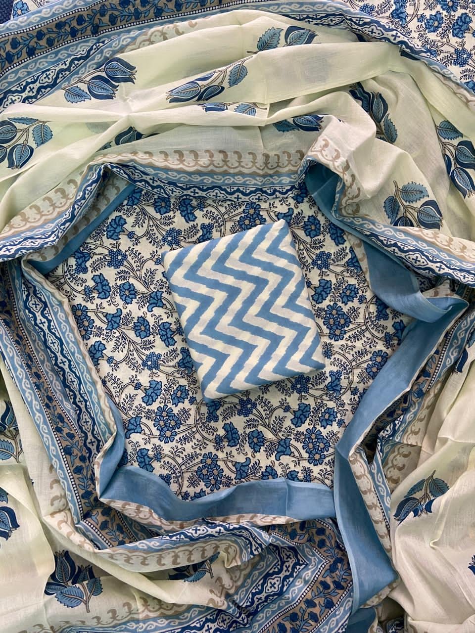 Cotton Dupatta Printed Suit