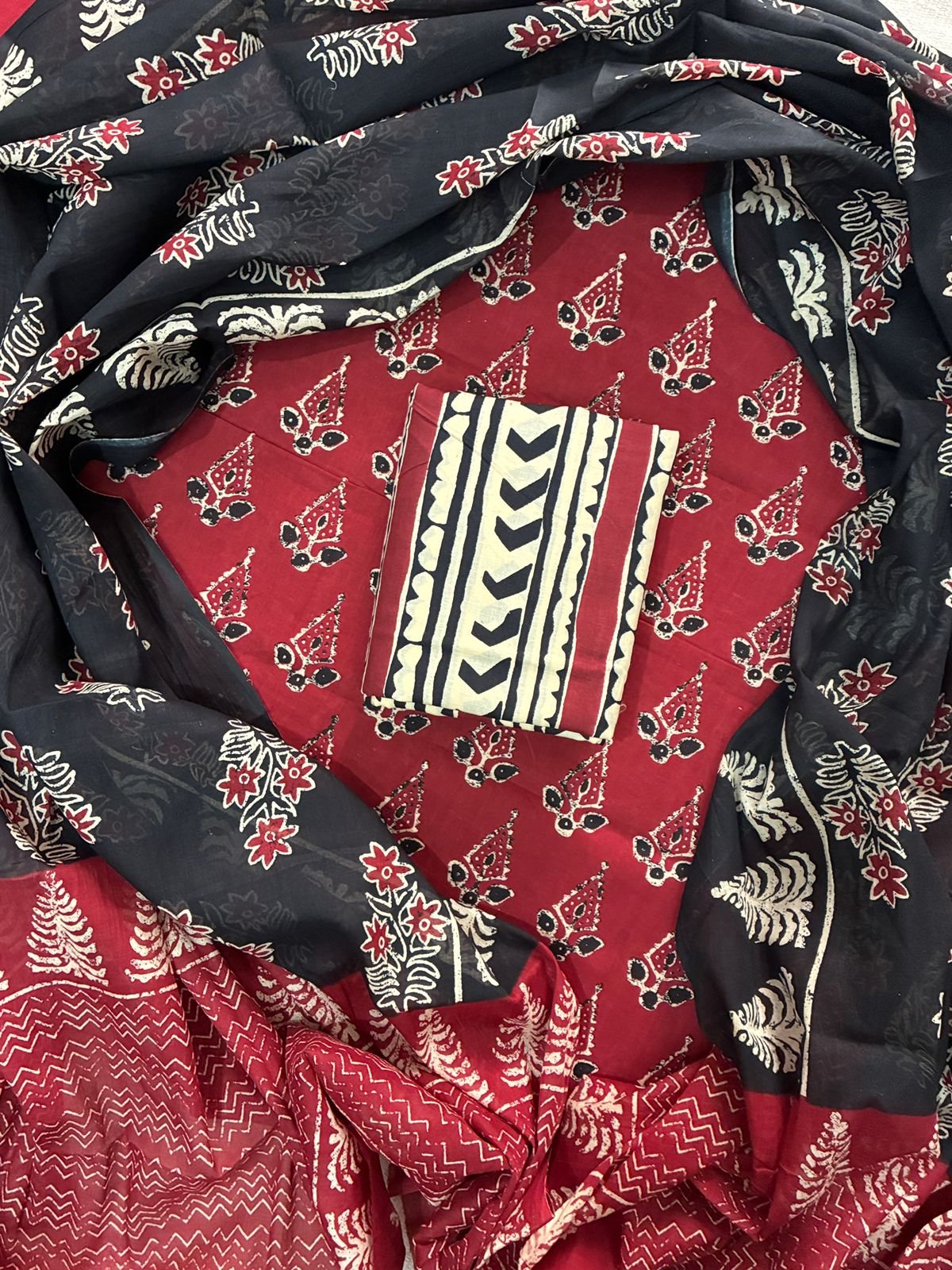 Cotton Dupatta Printed Suit