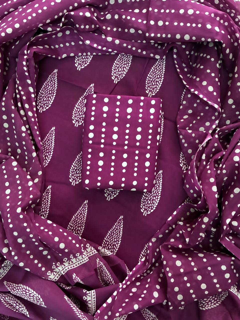 Cotton Dupatta Printed Suit