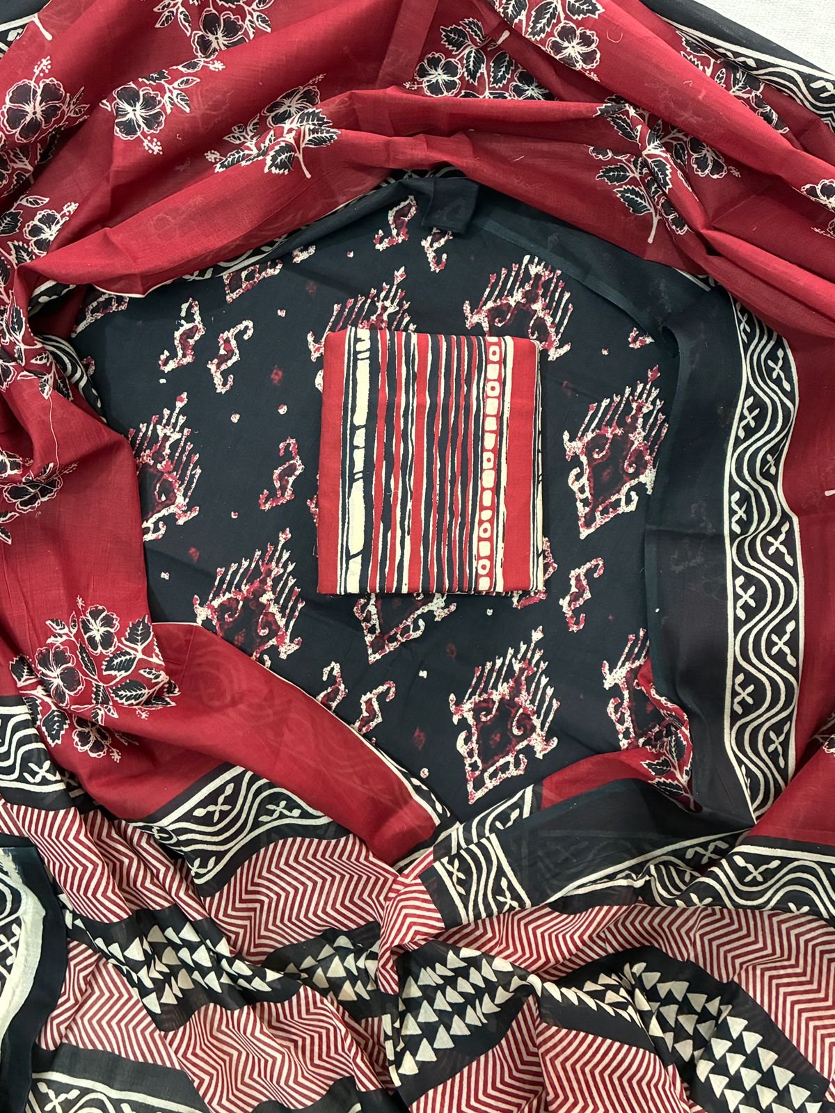 Cotton Dupatta Printed Suit