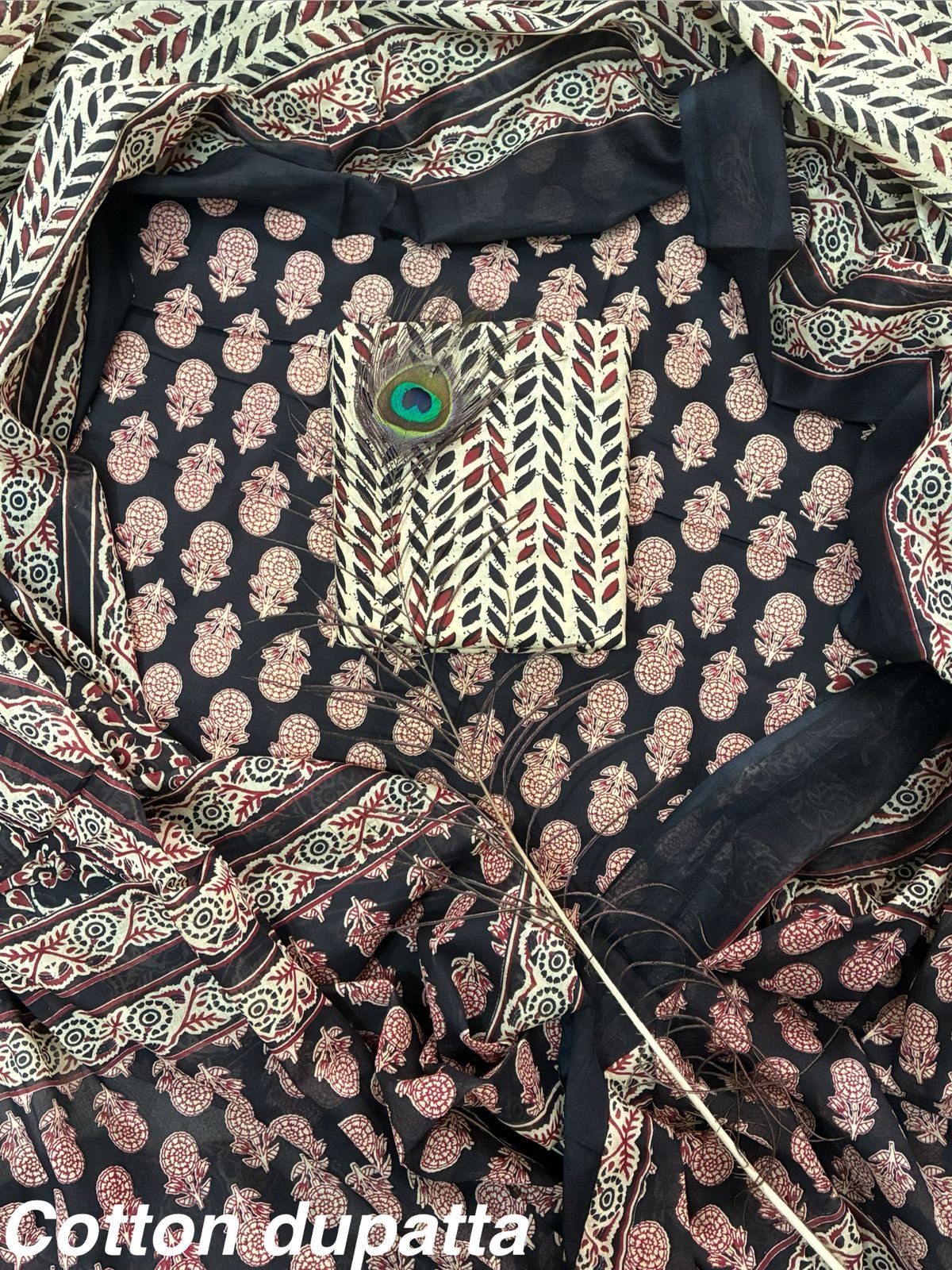 Cotton Dupatta Printed Suit