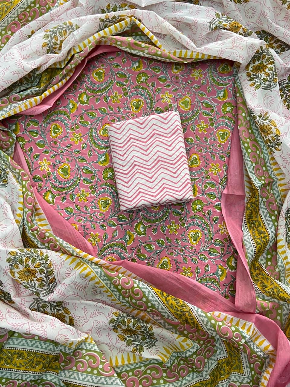 Cotton Dupatta Printed Suit