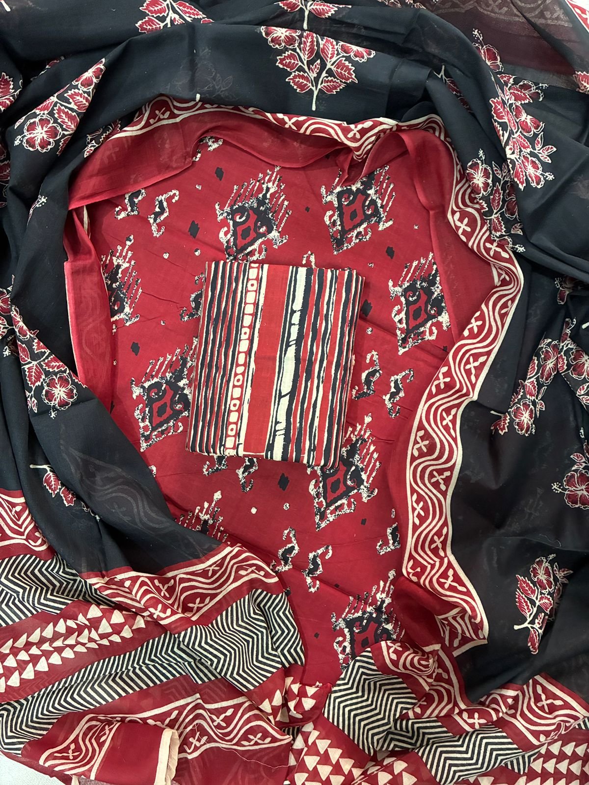 Cotton Dupatta Printed Suit