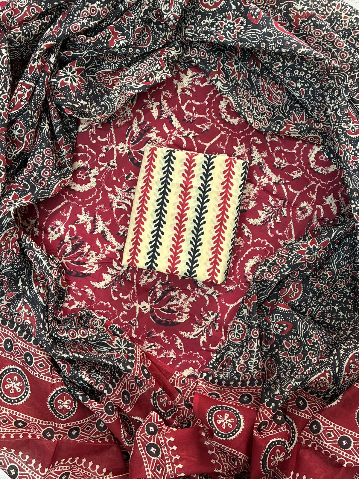 Cotton Dupatta Printed Suit
