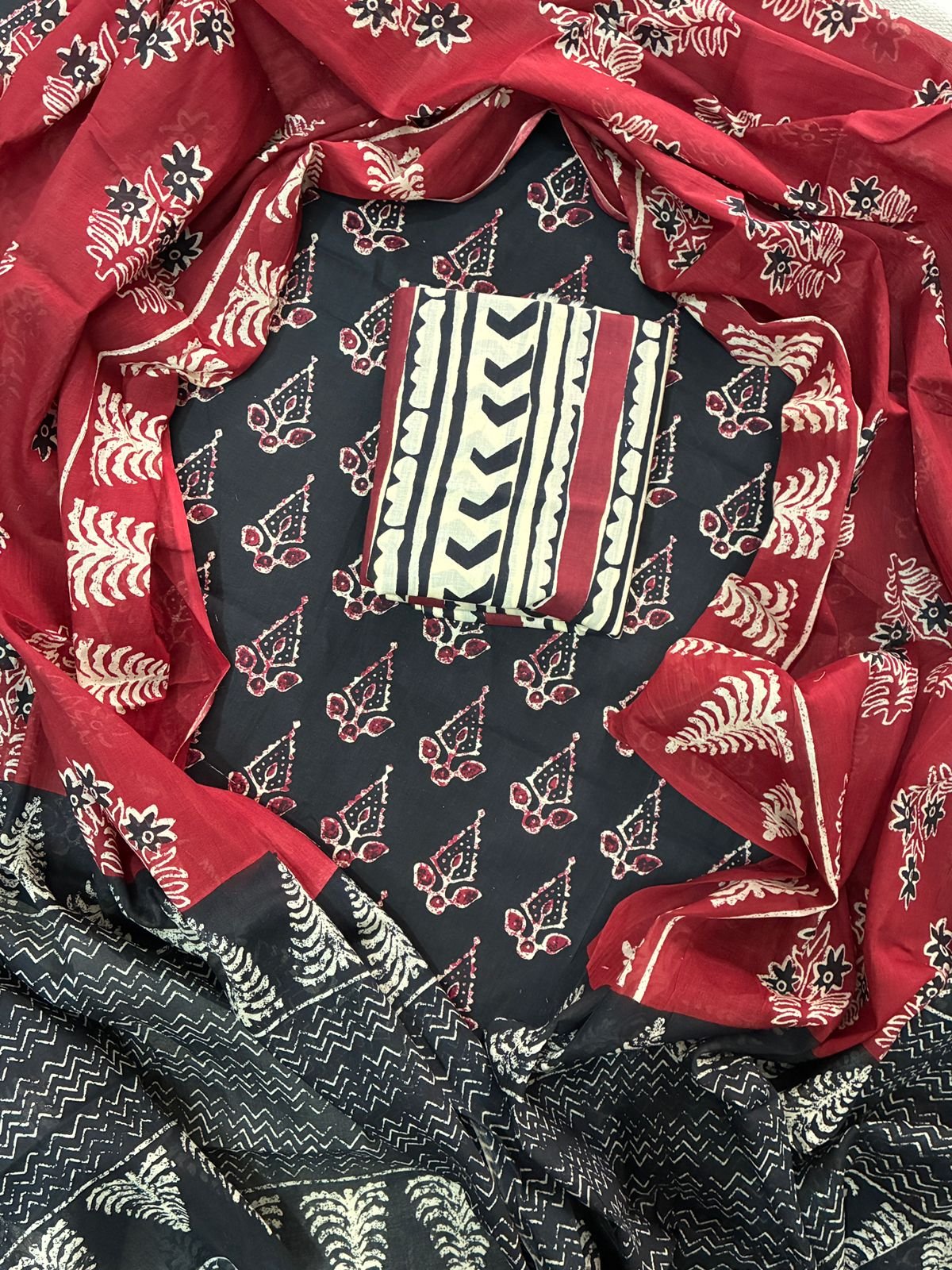 Cotton Dupatta Printed Suit