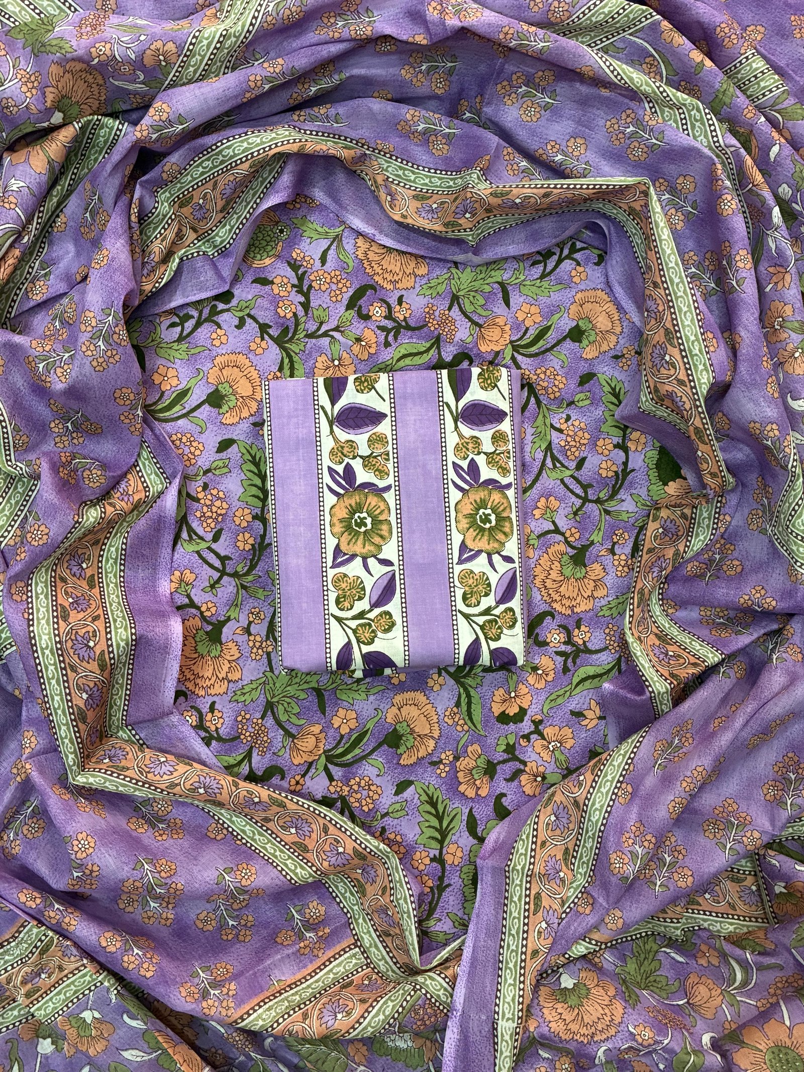 Cotton Dupatta Printed Suit