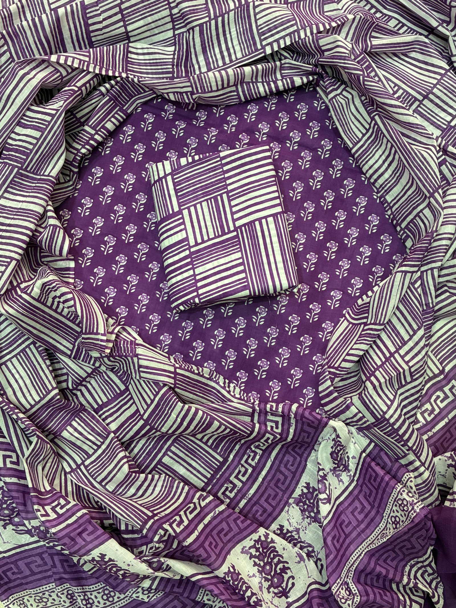 Cotton Dupatta Printed Suit