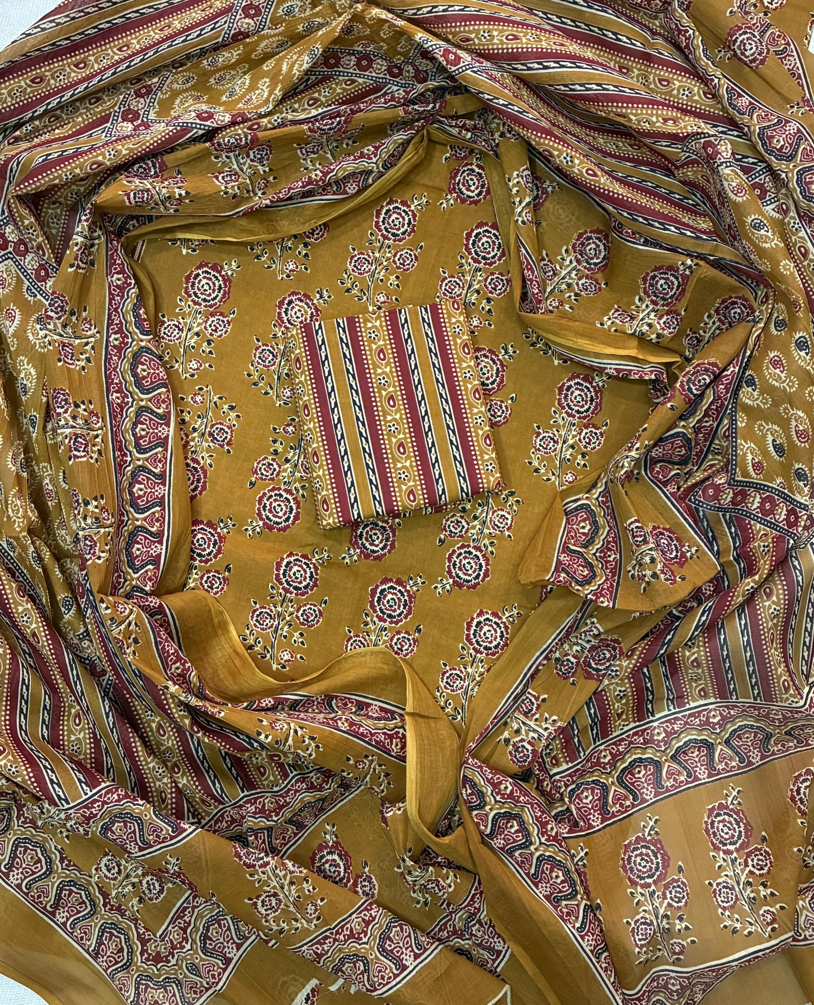 Cotton Dupatta Printed Suit