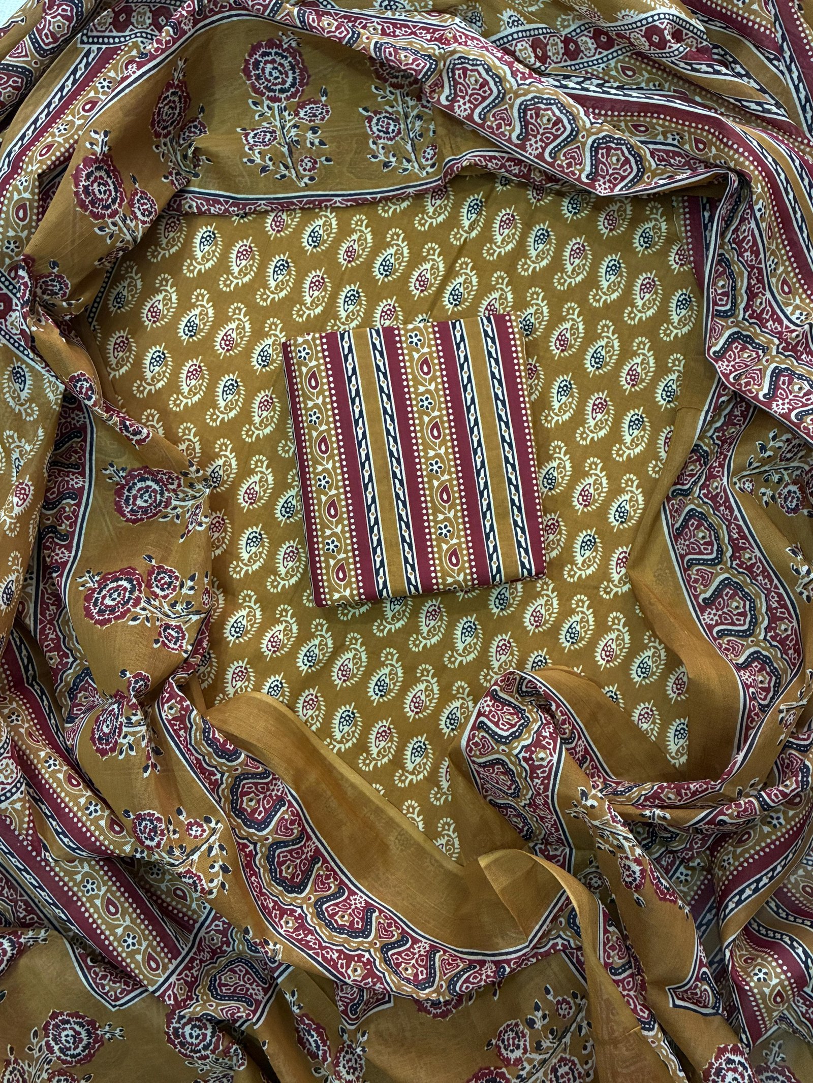 Cotton Dupatta Printed Suit