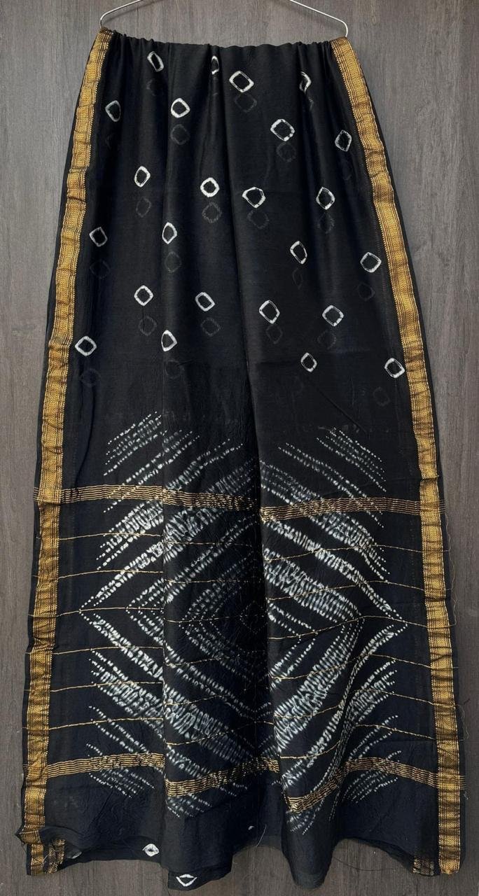 Maheshwari Hand Block Printed Saree