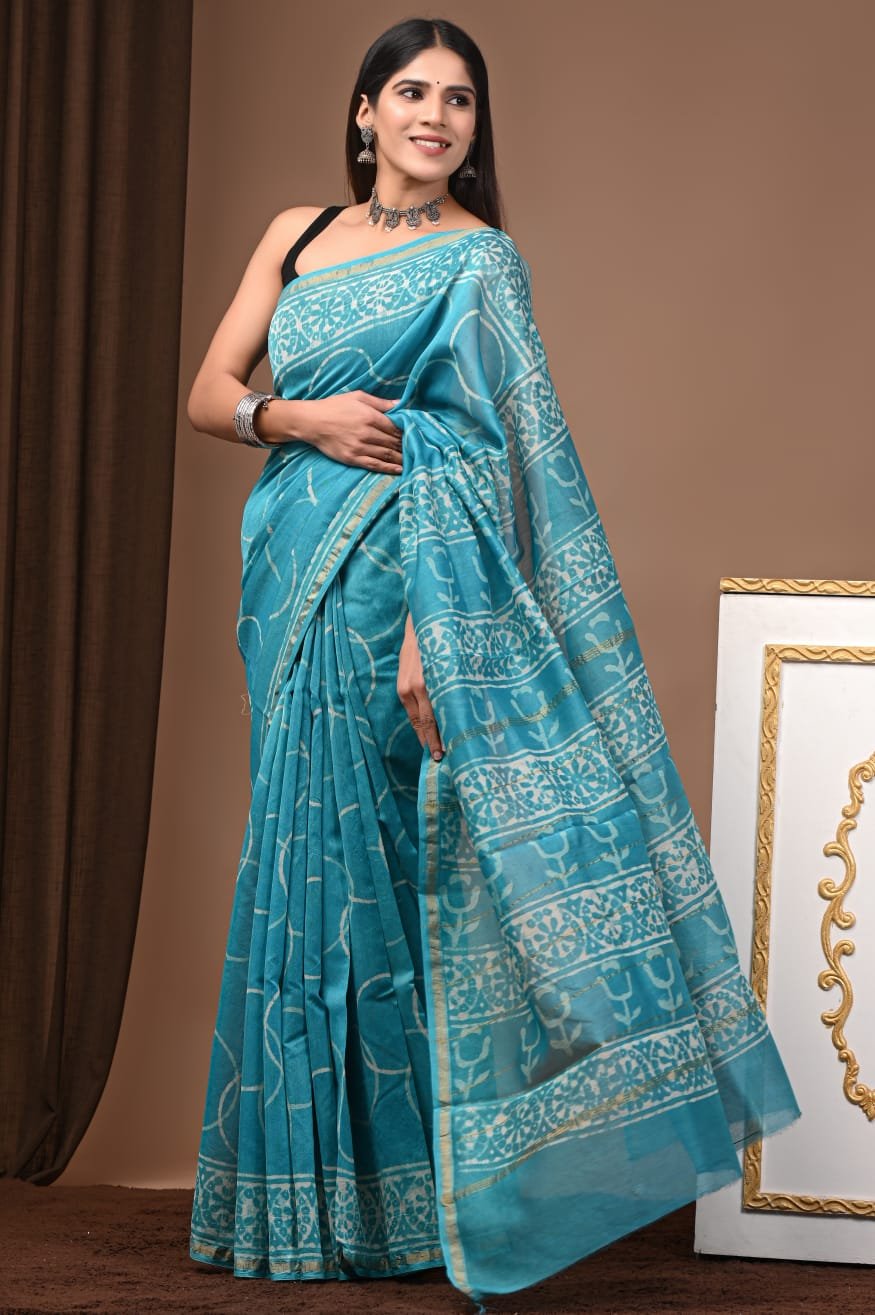 Chanderi Printed Saree