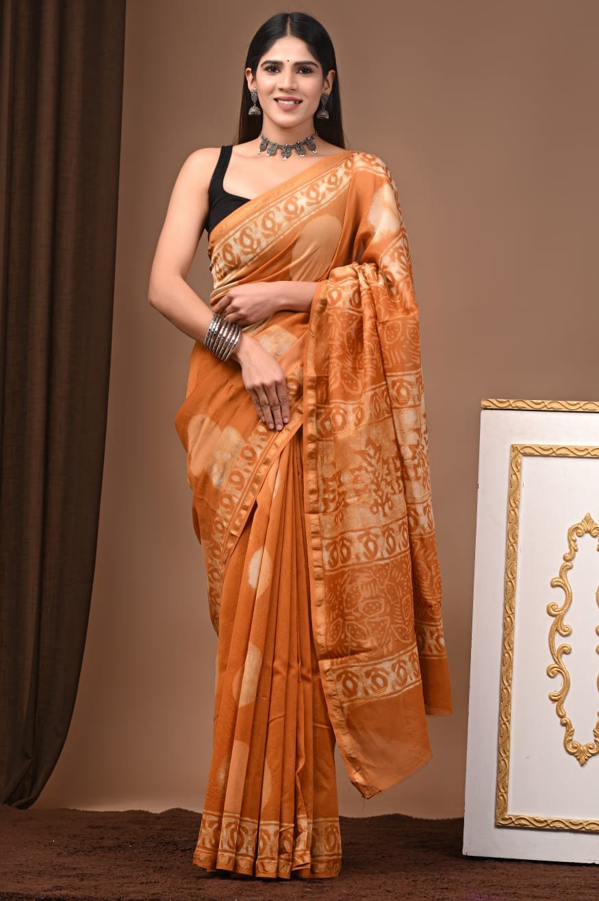 Chanderi Printed Saree