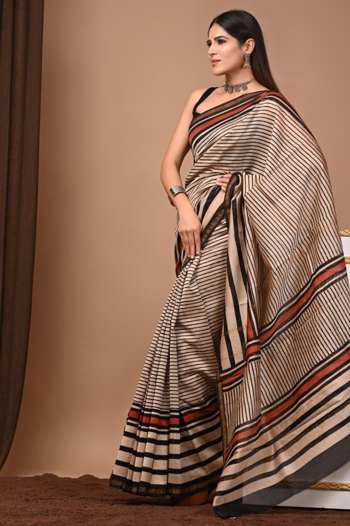 Chanderi Printed Saree