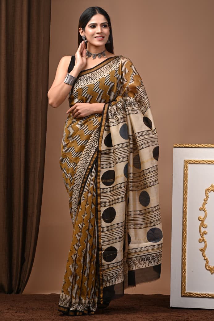 Chanderi Printed Saree