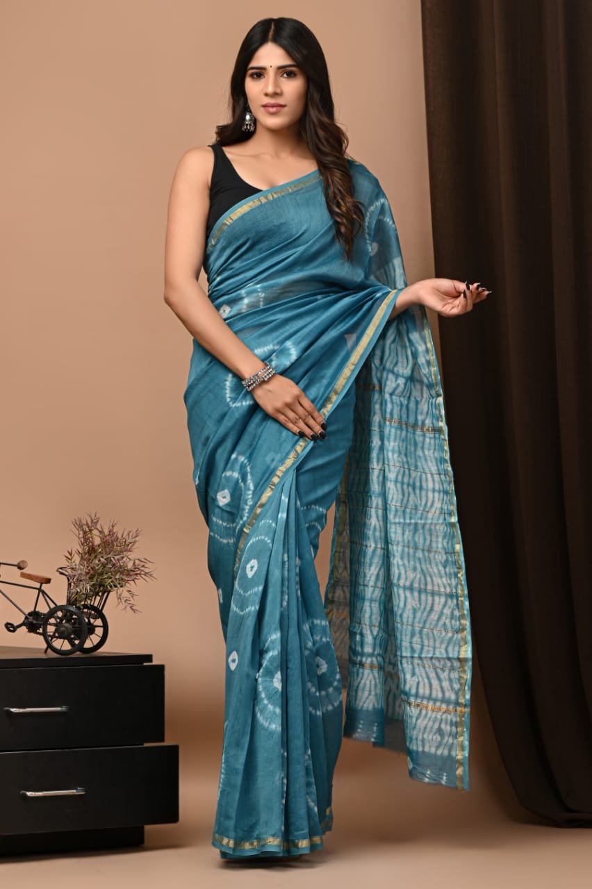 Chanderi Printed Saree