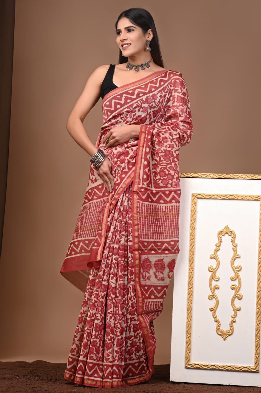Chanderi Printed Saree