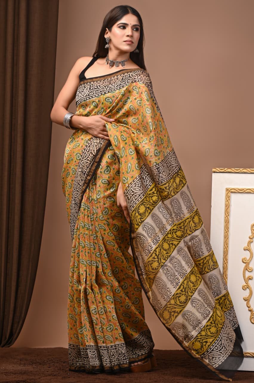 Chanderi Printed Saree