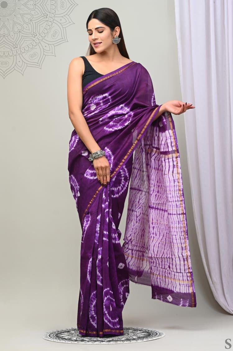 Chanderi Printed Saree