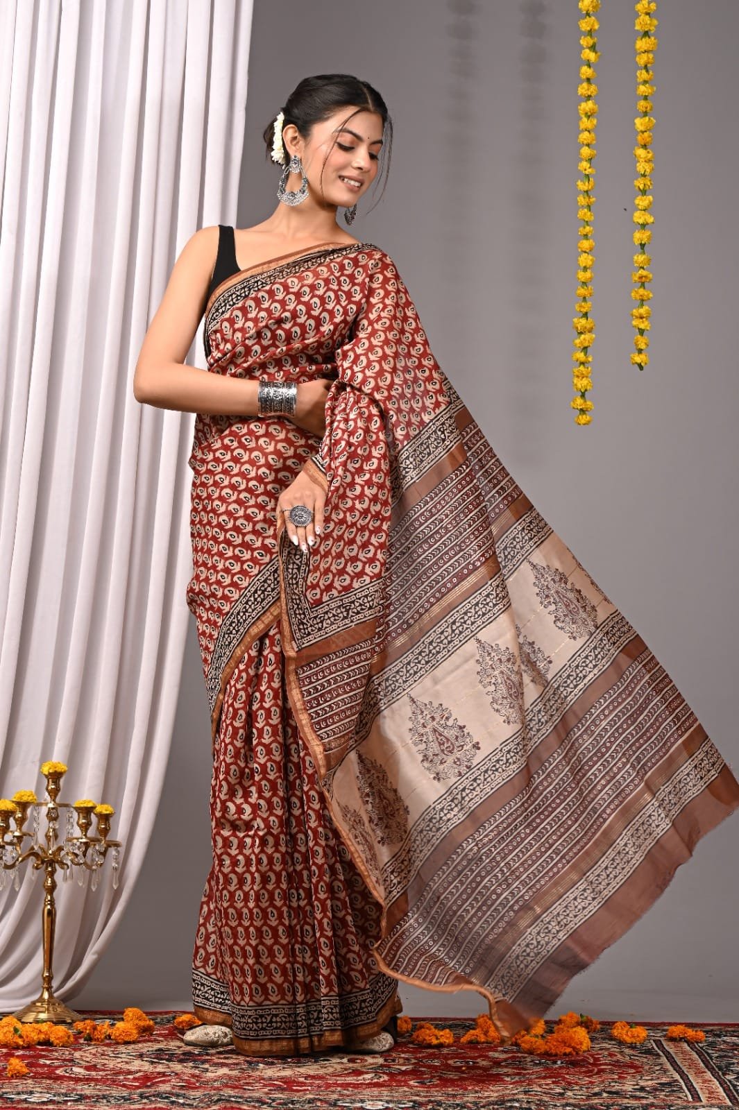 Chanderi Printed Saree
