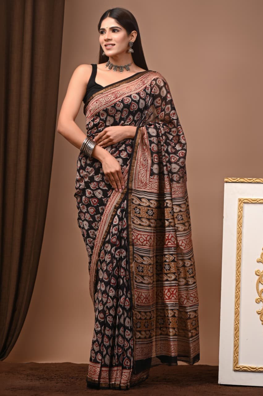 Chanderi Printed Saree