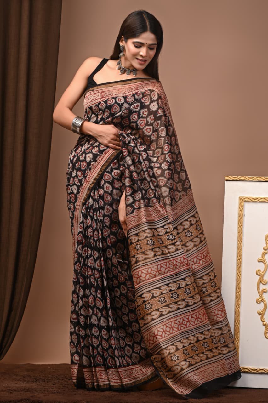 Chanderi Printed Saree