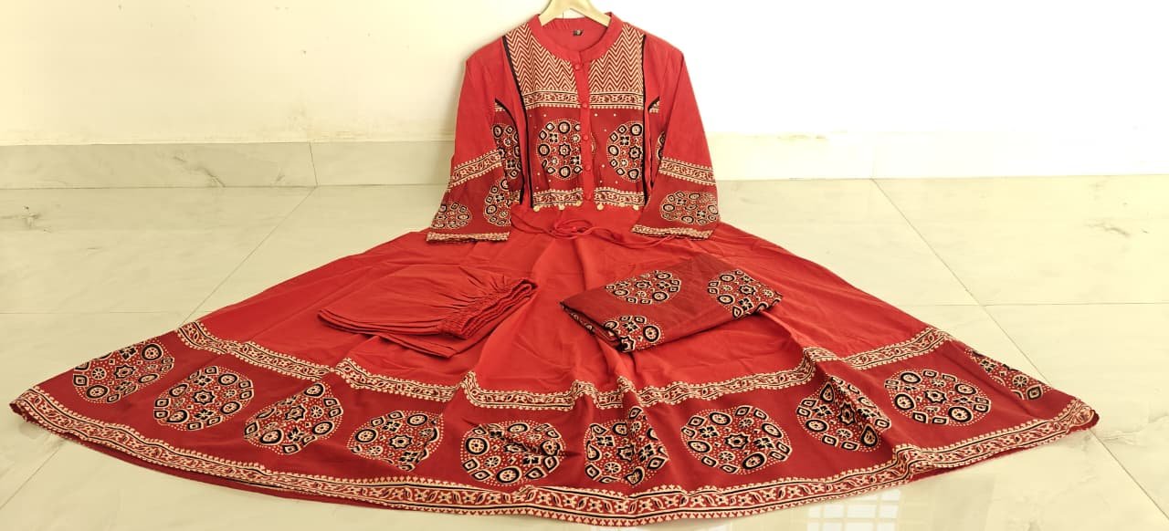 Cotton Printed Stitched Suit Set