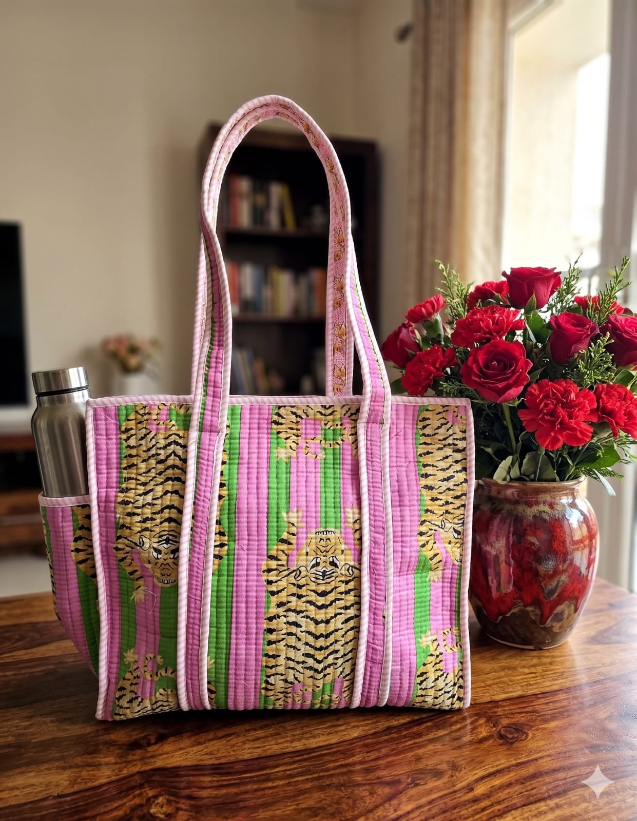 Cotton Printed Quilted Bag 16*16